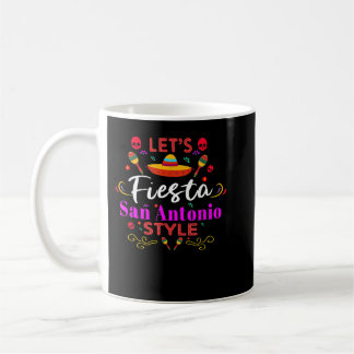 Caneca De Café Vamos Fiesta San Antonio Style Party Cinco Felize