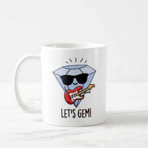 Caneca De Café Vamos Gem Funny Jewel Pun