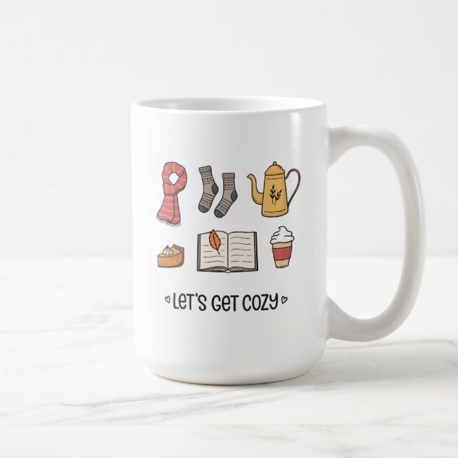 Caneca De Café Vamos Get Cozy (Direita)