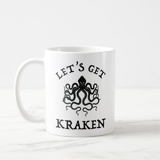 Caneca De Café Vamos Get Kraken (Esquerda)
