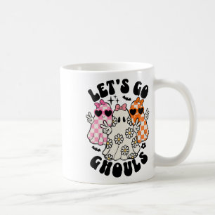 Caneca De Café Vamos Ir Ghouls Halloween Ghost Floral Spooky Seas