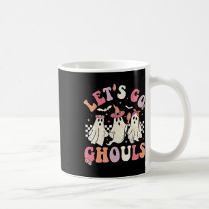 Caneca De Café Vamos Ir Ghouls Halloween Ghost Outfit Ret