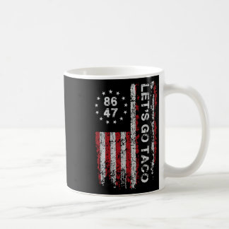 Caneca De Café Vamos Ir Taco Homens da Bandeira nos Estados Unido
