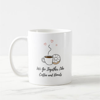 Caneca De Café Vamos juntos como café e Dia de os namorados Rosqu