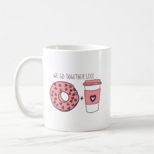 Caneca De Café Vamos Juntos Como Rosquinhas E Namorados De Café