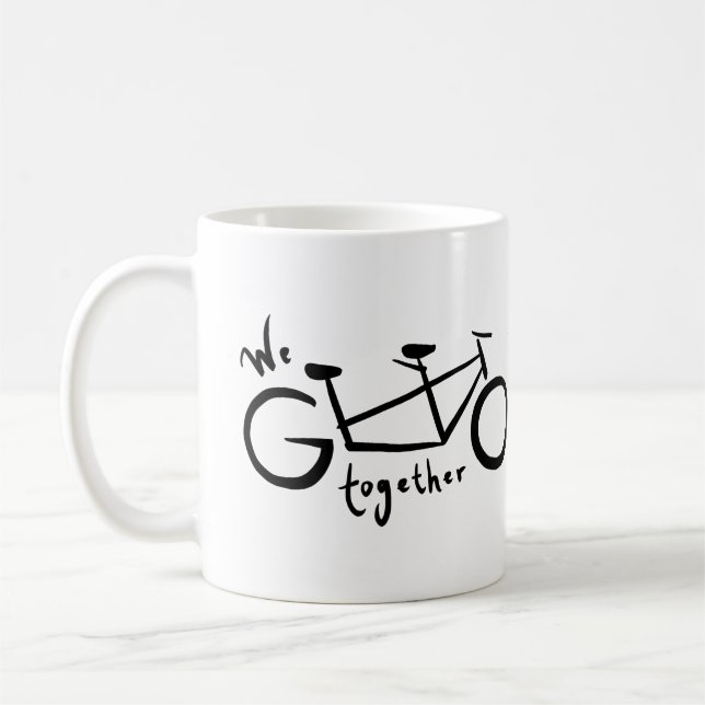 Caneca De Café Vamos Juntos, Tandem Bike (Esquerda)