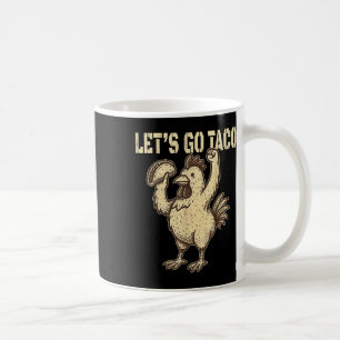 Caneca De Café Vamos Lá Taco Retro Vintage Vamos Lá Taco
