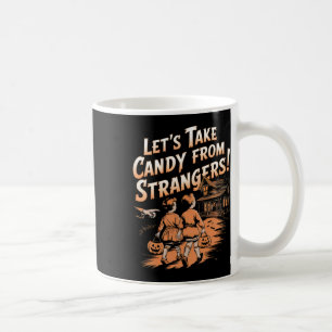 Caneca De Café Vamos Leva doces de estranhos Vintage Halloween