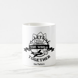 Caneca De Café Vamos O Mundo Junto Diversão