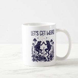 Caneca De Café Vamos Obter Sapos Dançantes Estranhos Cogumelos En