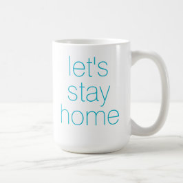 Caneca De Café Vamos para casa Aqua Coffee Mug