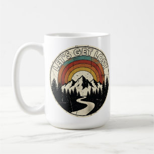 Caneca De Café Vamos Perder Aventura Retro Montanha ao Ar Livre