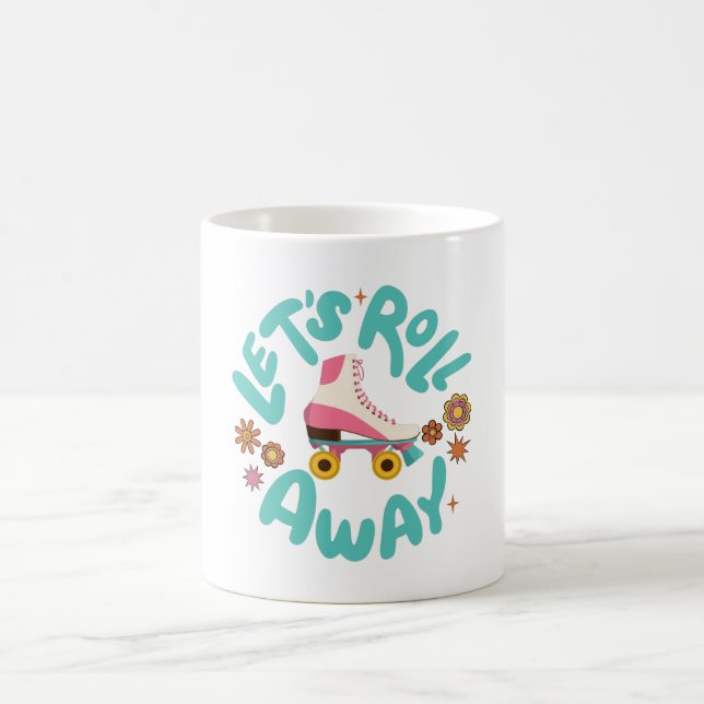 Caneca De Café Vamos rolar para fora Skates do cilindro (Centro)