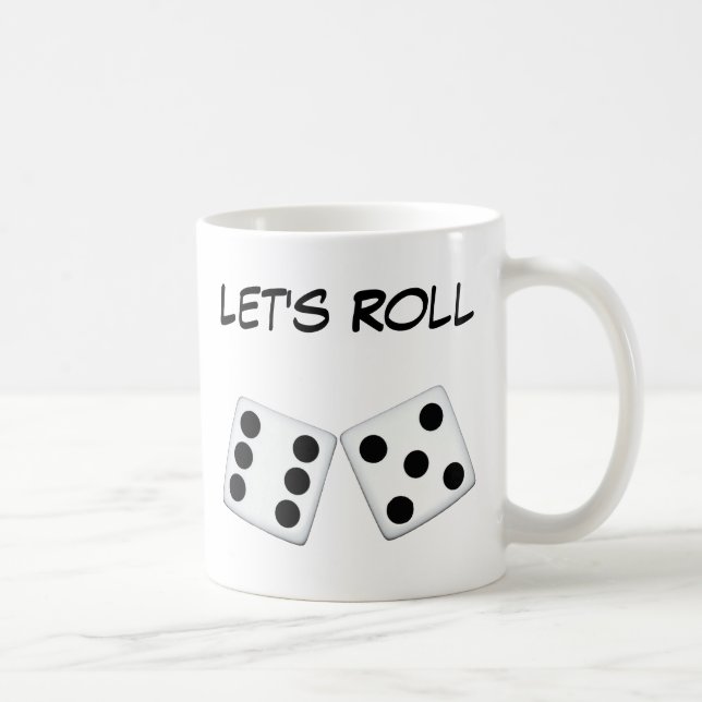 Caneca De Café Vamos Roll Dice Mug (Direita)