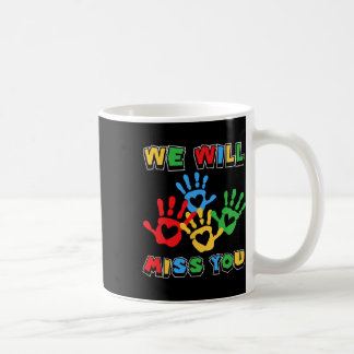 Caneca De Café Vamos sentir sua falta Impressão da mão boa 