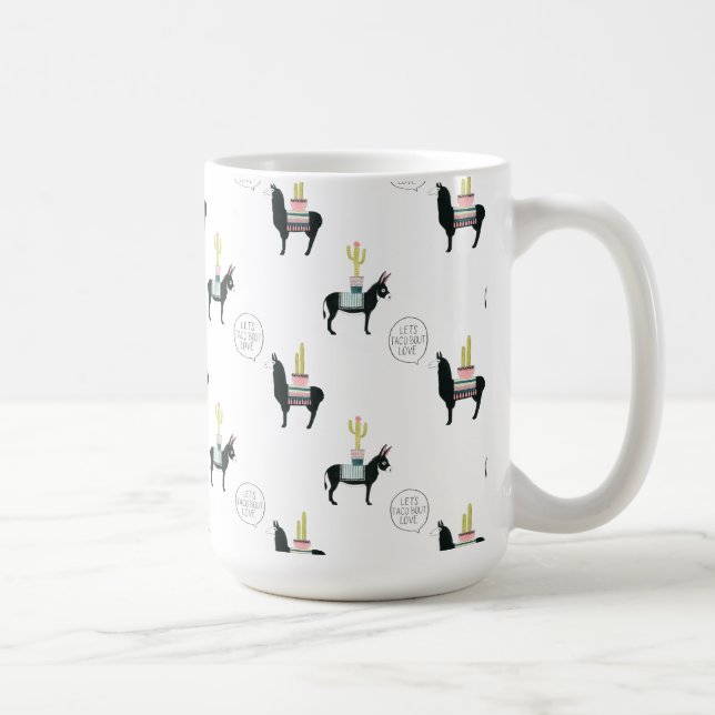 Caneca De Café Vamos Taco Sobre Amor (Direita)