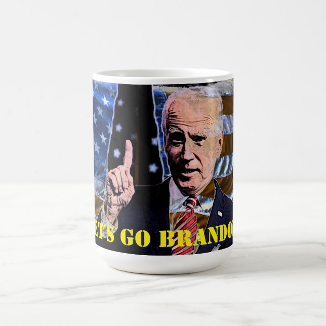 Caneca De Café Vamos vai Brandon! Coffee Mug (Centro)