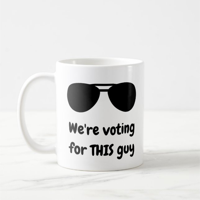 Caneca De Café Vamos votar nesta cara (Esquerda)