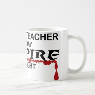 Caneca De Café Vampiro do professor da história em a noite