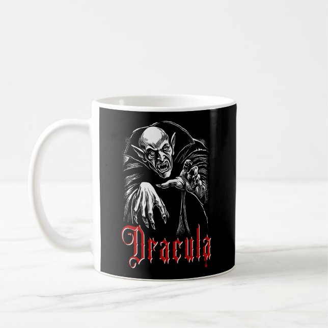 Caneca De Café Vampiro Drácula (Esquerda)
