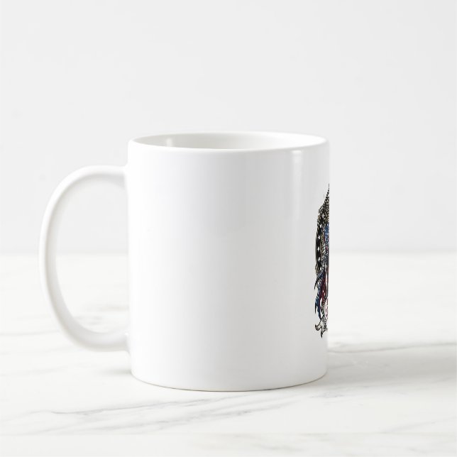 Caneca De Café Vampiro Patriótico Senhor da Liberdade Monstro de  (Esquerda)