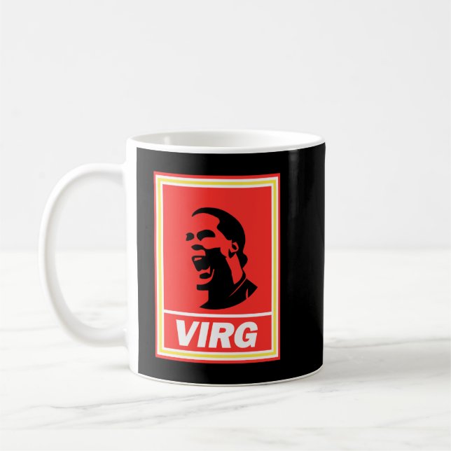 Caneca De Café Van Dijk Liverpool FC Virgil Van Dijk Clássico (Esquerda)
