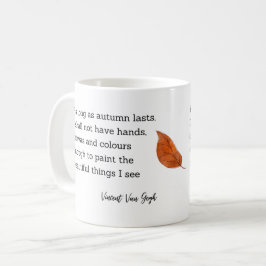 Caneca De Café Van Gogh Autumn Quote Decor For Home