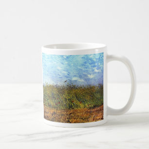 Caneca De Café Van Gogh: Campo de trigo com papoilas e cotovia