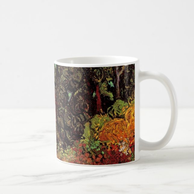 Caneca De Café Van Gogh - Ciprestes com Duas Figuras Femininas (Direita)