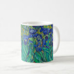Caneca De Café Van Gogh Irises. impressionismo floral azul<br><div class="desc">Caneca de café "Irises" Van Gogh. Arte do impressionismo floral azul.</div>