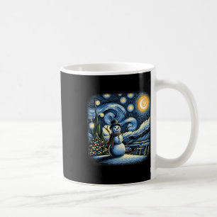 Caneca De Café Van Gogh Noite Estrelada Natal Boneco de Neve Inve