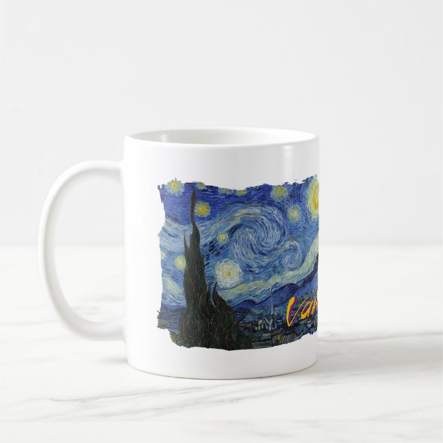 Caneca De Café Van Gogh * noite estrelado (Esquerda)