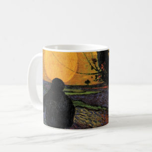 Caneca De Café Van Gogh; O Semeador, Agricultor Camponês Vintage