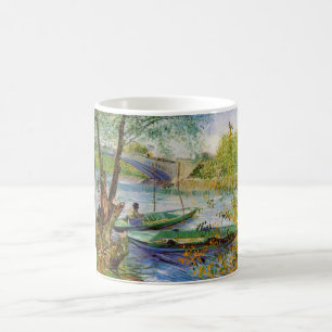 Caneca De Café Van Gogh Pesca na Primavera, Pont de Clichy