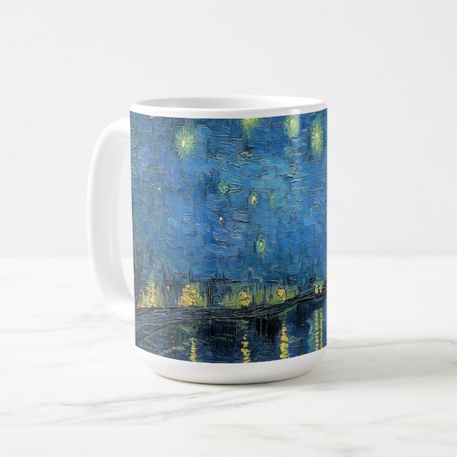 Caneca De Café Van Gogh Starry Night Over the Rhone (Frente Esquerda)