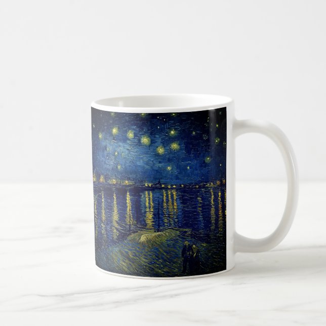 Caneca De Café Van Gogh - Starry Night Over The Rhone (Direita)