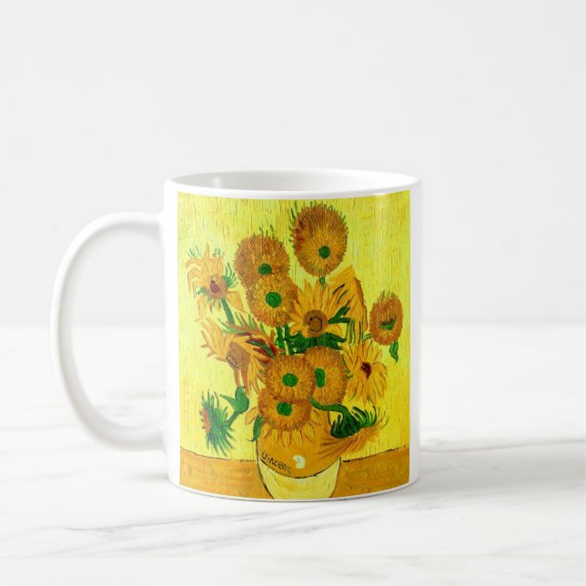 Caneca De Café Van Gogh Sunflower (Esquerda)