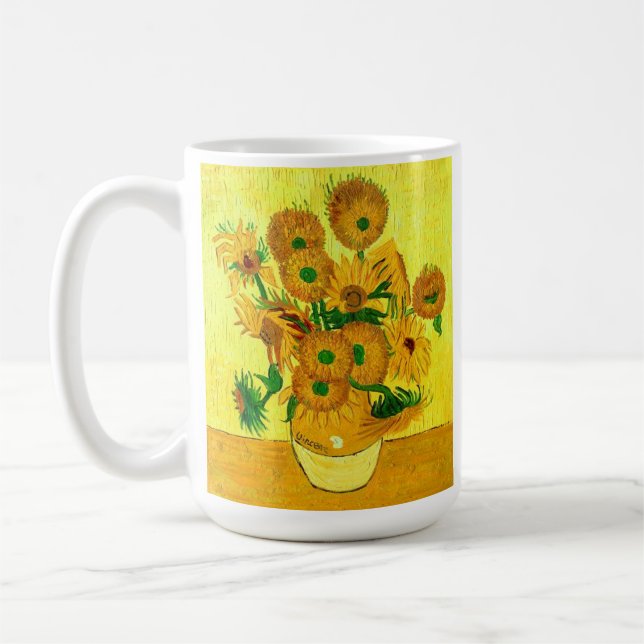 Caneca De Café Van Gogh Sunflower (Esquerda)