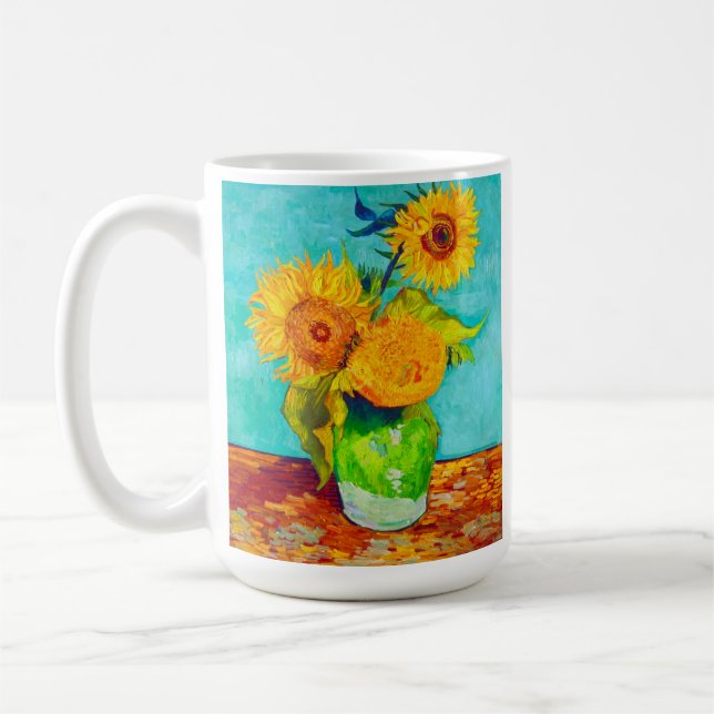 Caneca De Café Van Gogh Sunflowers  (Esquerda)