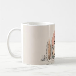 Caneca De Café Van Life Surf Van – Estética Retro de Camper de Pr