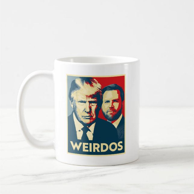 Caneca De Café Vance Anti Trump - Weirdos (Esquerda)