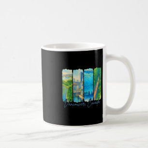 Caneca De Café Vancouver Canadá Viagem Passagem Pincelada Lembran
