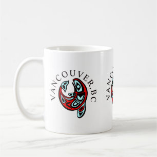 Caneca De Café Vancouver Haida Orca Totem Baleia Assassina na Tat