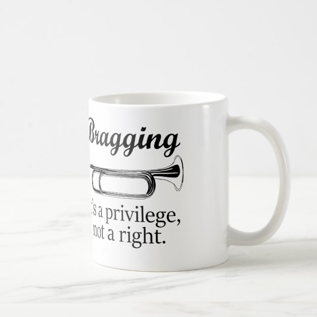 Caneca De Café Vangloriando-se | é um privilégio, não um direito (Direita)