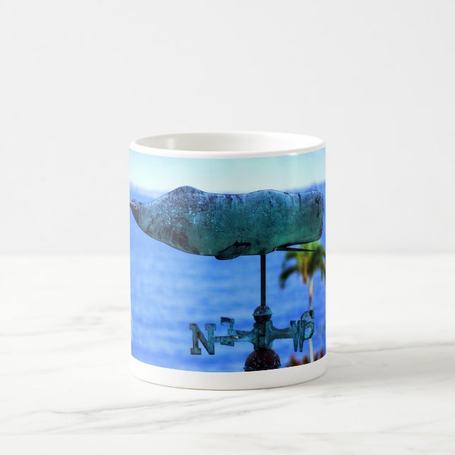 Caneca De Café Vano Meteorológico Da Baleia-Humpback (Centro)