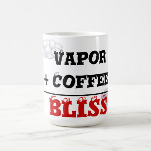 Caneca De Café Vapor + Café = caneca da felicidade