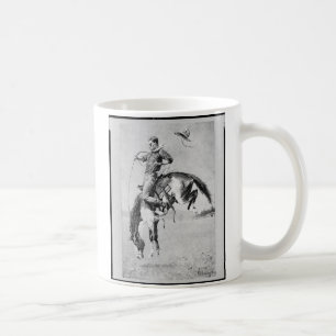 Caneca De Café Vaqueiro de Frederic Remington no bronco