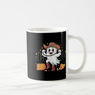 Caneca De Café Vaqueiro Engraçado Fantasma de Halloween Ocidental