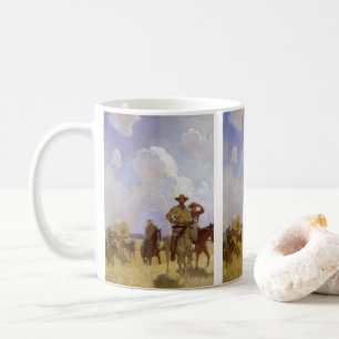 Caneca De Café Vaqueiros Antigos, O Conjunto Parkman por NC Wyeth