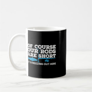 Caneca De Café Varas Curtas de Pesca no Gelo Inverno Pesca no Gel